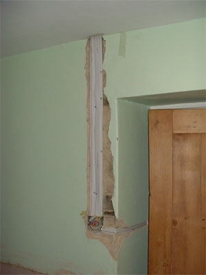 Chasing old plaster leads to big holes